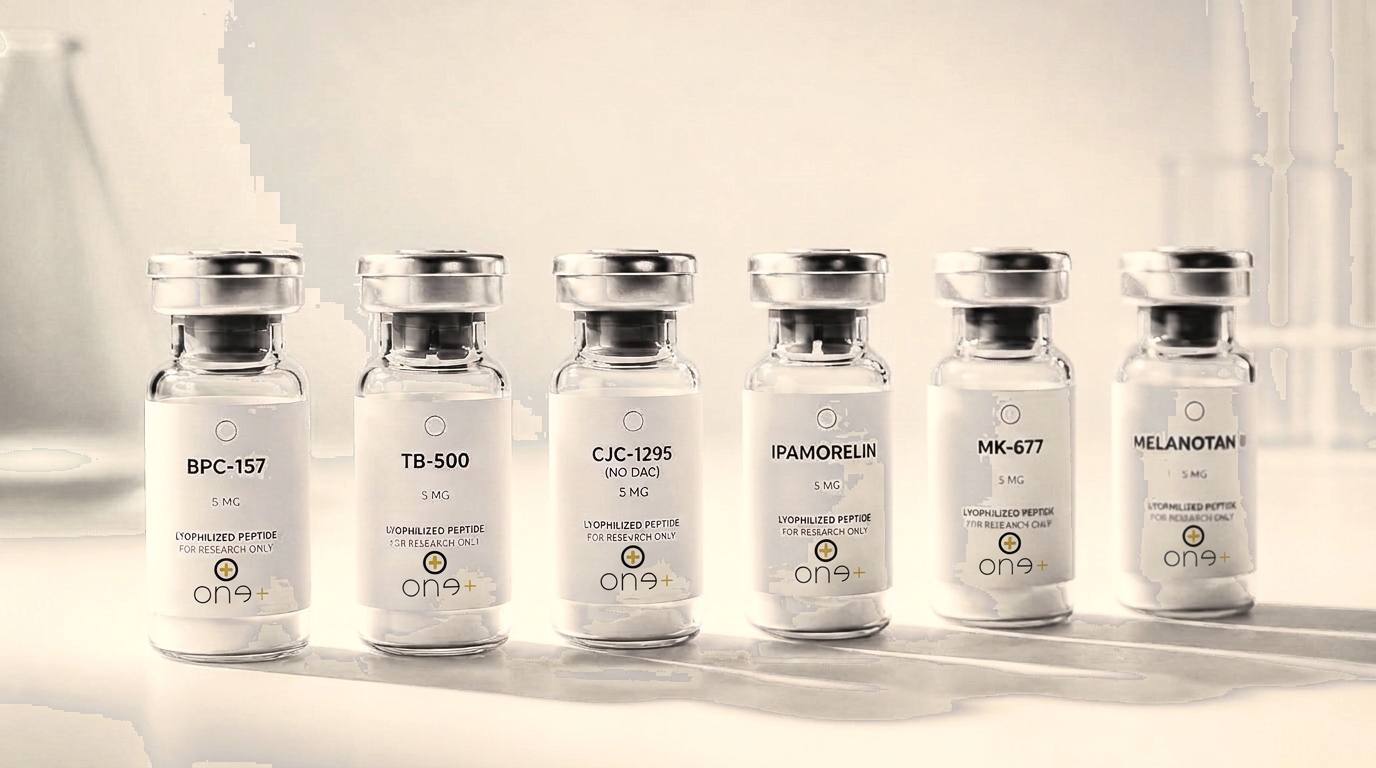 Research peptide vials